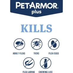 PetArmor Plus Flea & Tick Spot Treatment For Dogs, 89-132 Lbs -Blue Buffalo Shop 154792 PT3. AC SS1800 V1701361556