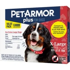 PetArmor Plus Flea & Tick Spot Treatment For Dogs, 89-132 Lbs