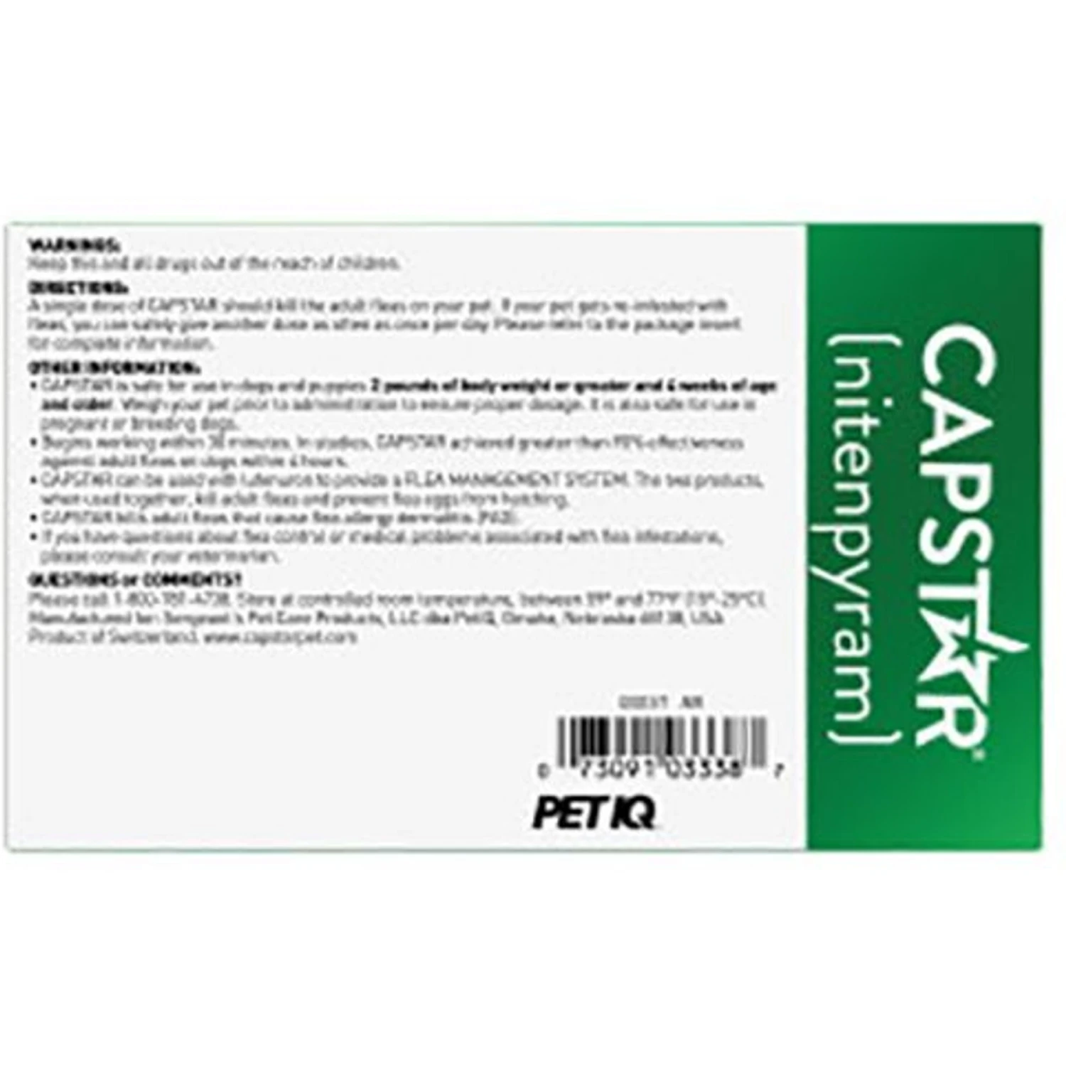 Capstar Flea Oral Treatment For Dogs, Over 25 Lbs 4 Capstar Flea Oral Treatment For Dogs, Over 25 Lbs - Image 2