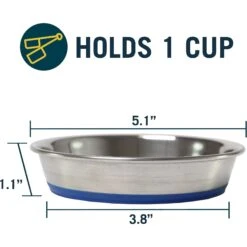 OurPets Durapet Premium Stainless Steel Cat & Dog Bowl 10 OurPets Durapet Premium Stainless Steel Cat & Dog Bowl -Blue Buffalo Shop 155056 PT1. AC SS1800 V1639090293
