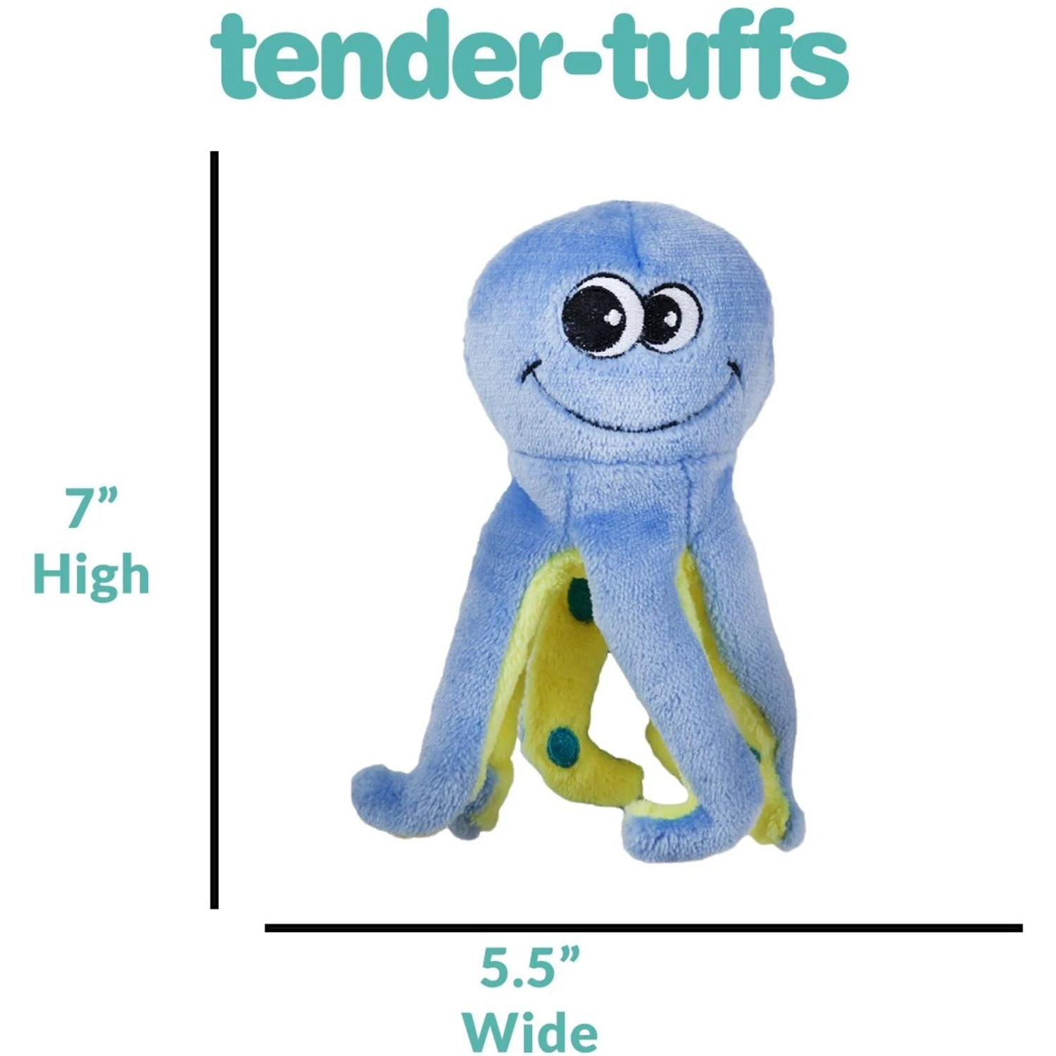 Snuggle Puppy Tender-Tuffs Curly Leg Octopus Tough Squeaky Dog Easy Grab Toy 6 Snuggle Puppy Tender-Tuffs Curly Leg Octopus Tough Squeaky Dog Easy Grab Toy - Image 4