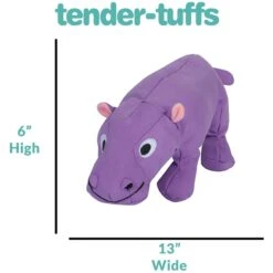 Snuggle Puppy Tender-Tuffs Plump Purple Hippo Tough Squeaky Dog Toy -Blue Buffalo Shop 155735 PT3. AC SS1800 V1667518749