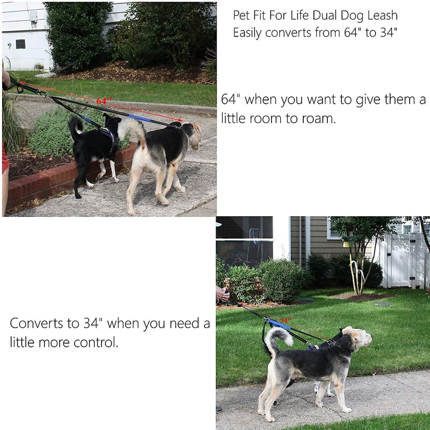 Pet Fit For Life Dual Dog Leash With Bowl 10 Pet Fit For Life Dual Dog Leash With Bowl - Image 8