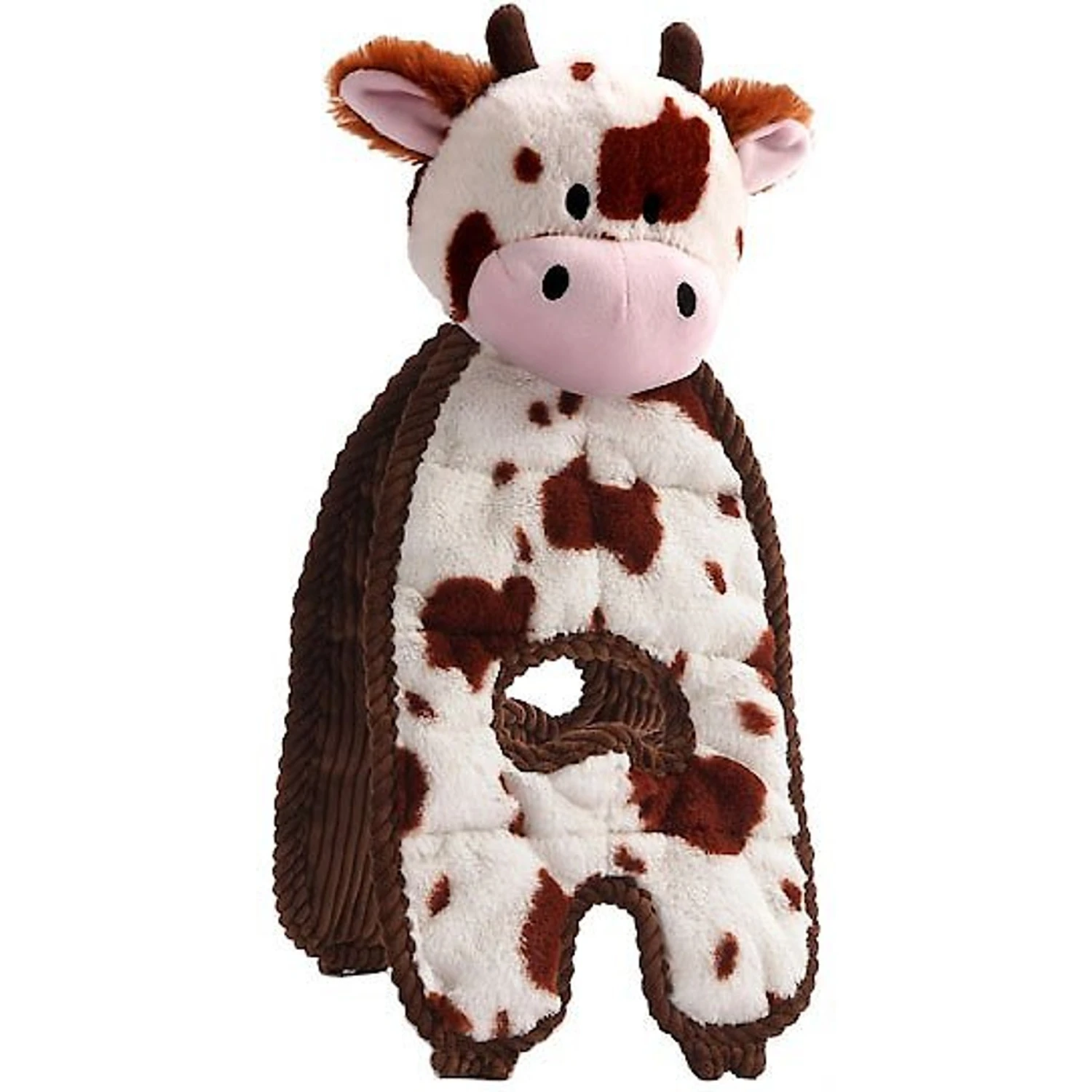 Charming Pet Cuddle Tugs Cow Squeaky Plush Dog Toy 3 Charming Pet Cuddle Tugs Cow Squeaky Plush Dog Toy