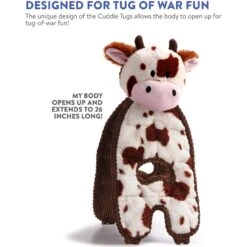 Charming Pet Cuddle Tugs Cow Squeaky Plush Dog Toy 13 Charming Pet Cuddle Tugs Cow Squeaky Plush Dog Toy -Blue Buffalo Shop 159445 PT6. AC SS1800 V1594677965