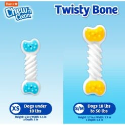 Hartz Chew 'n Clean Twisty Bone Bacon Scented Flexible Dog Chew Toy -Blue Buffalo Shop 161034 PT2. AC SS1800 V1667337297
