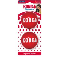 KONG Signature Balls Dog Toy, 2-pack -Blue Buffalo Shop 161861 PT8. AC SS1800 V1569026532