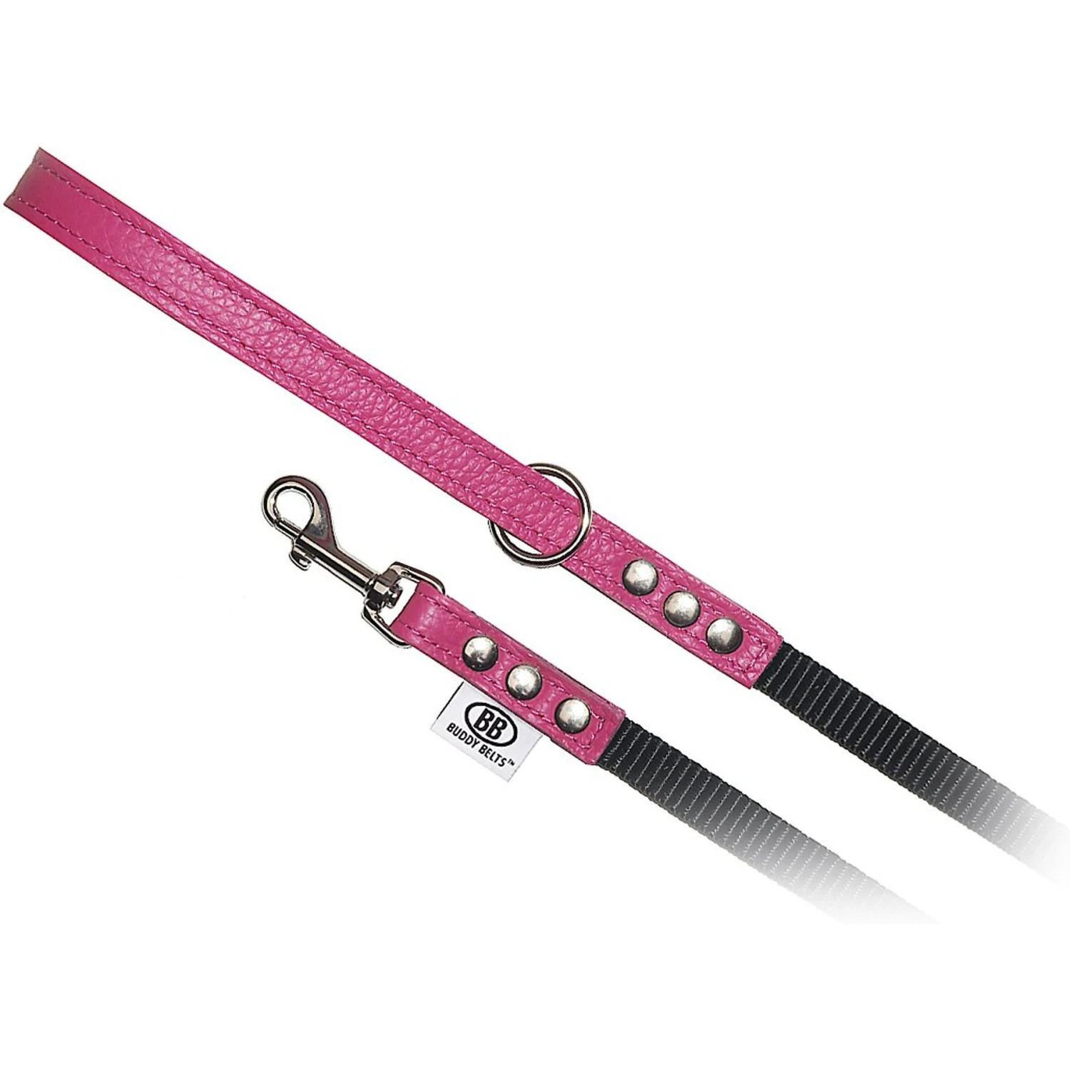 Buddy Belts Accent Leather & Nylon Dog Leash 3 Buddy Belts Accent Leather & Nylon Dog Leash