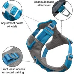 Kurgo Journey Air Polyester Reflective No Pull Dog Harness -Blue Buffalo Shop 163900 PT5. AC SS1800 V1600730483