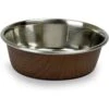 OurPets Durapet Non-Skid Woodgrain Stainless Steel Dog & Cat Bowl 2 OurPets Durapet Non-Skid Woodgrain Stainless Steel Dog & Cat Bowl -Blue Buffalo Shop 169821 MAIN. AC SS1800 V1556730203