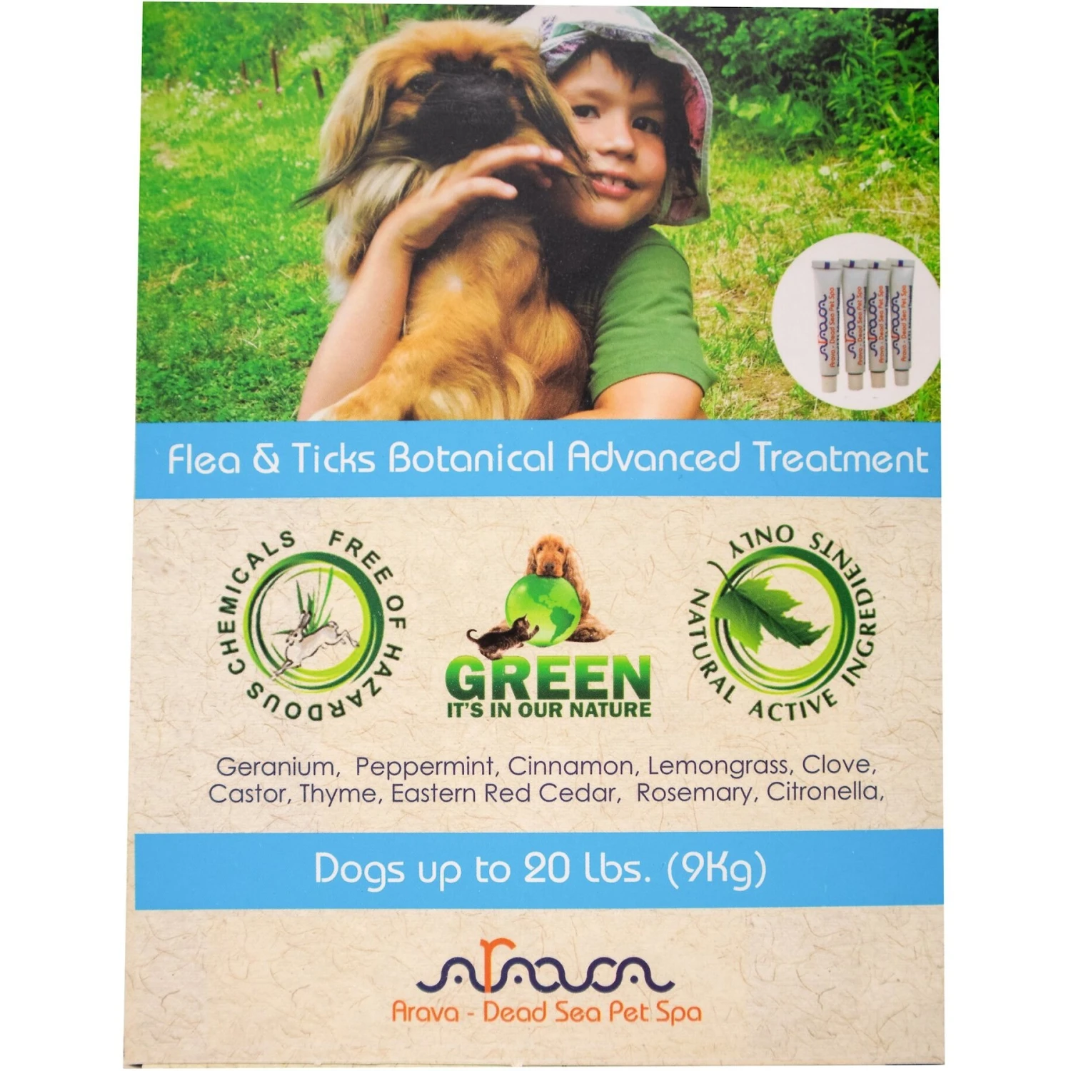 Arava Dead Sea Pet Spa Flea & Tick Spot Treatment For Dogs, Up To 20 Lbs 3 Arava Dead Sea Pet Spa Flea & Tick Spot Treatment For Dogs, Up To 20 Lbs