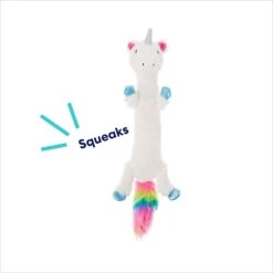 Frisco Unicorn Skinny Plush Squeaky Dog Toy -Blue Buffalo Shop 174713 PT2. AC SS1800 V1695670691