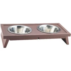 New Age Pet EcoFLEX Elevated Double Diner Dog Bowl -Blue Buffalo Shop 175296 PT1. AC SS1800 V1563549141