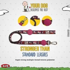 Zooz Pets Snoopy Filmstrip Dog Leash -Blue Buffalo Shop 175856 PT3. AC SS1800 V1559315548