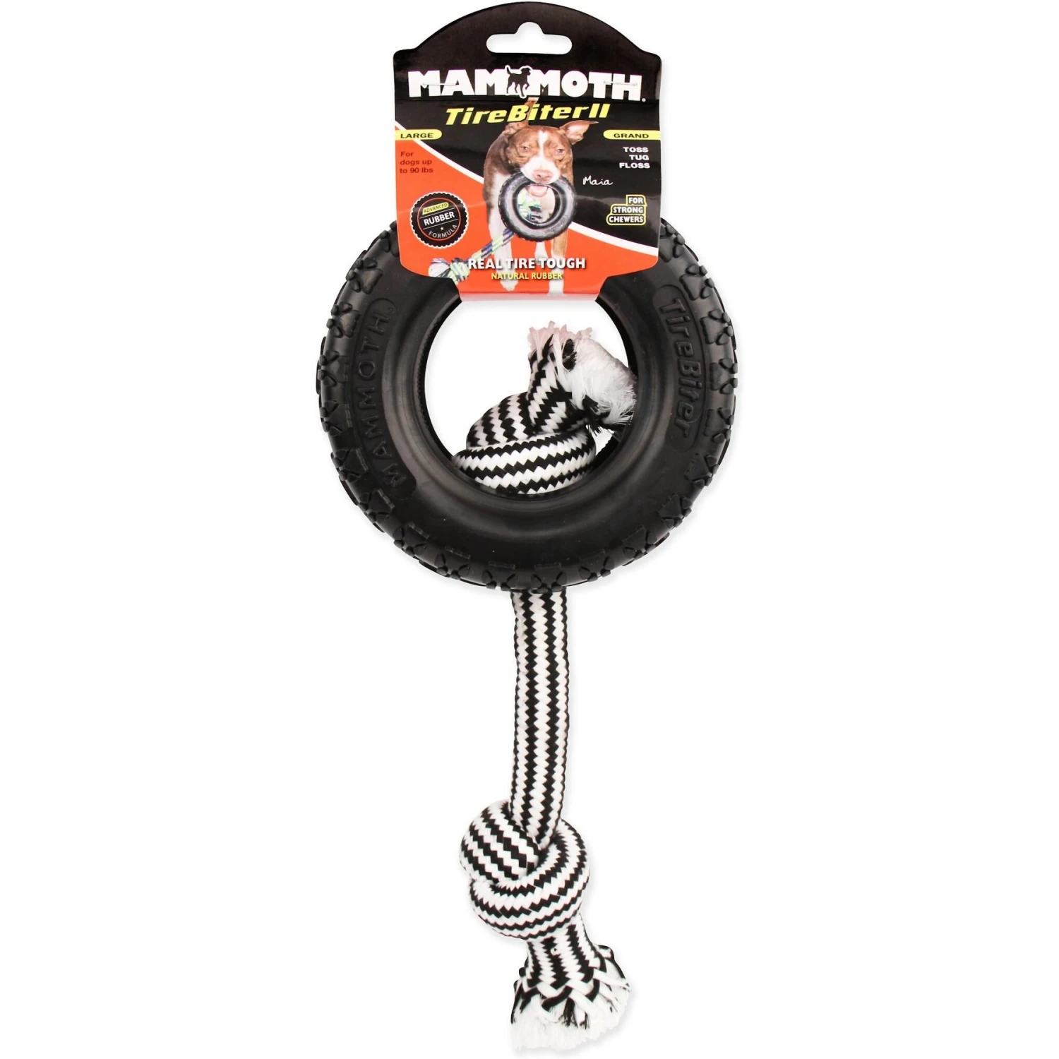 Mammoth Tirebiter II Rope Dog Toy 5 Mammoth Tirebiter II Rope Dog Toy - Image 3