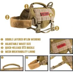 OneTigris Beast Mojo Nylon Tactical Dog Harness -Blue Buffalo Shop 178745 PT4. AC SS1800 V1561051625