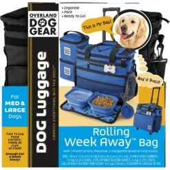 Mobile Dog Gear Rolling Week Away Dog Bag -Blue Buffalo Shop 180507 pt4. AC SS1800 V1564598241