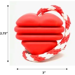 MuttsKickButt Heart On A String Treat Dispensing Tough Dog Chew Toy 9 MuttsKickButt Heart On A String Treat Dispensing Tough Dog Chew Toy -Blue Buffalo Shop 181047 PT1. AC SS1800 V1599638507