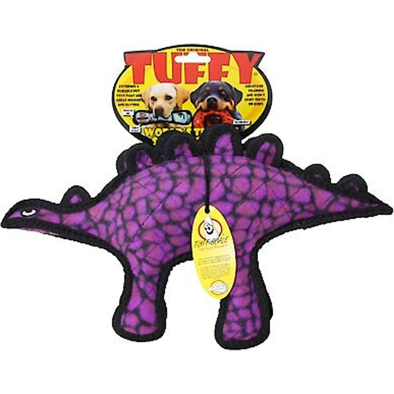 Tuffy's Jr Dinosaur Stegosaurus Plush Dog Toy 8 Tuffy's Jr Dinosaur Stegosaurus Plush Dog Toy - Image 6
