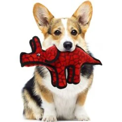 Tuffy's Jr Dinosaur Triceratops Plush Dog Toy 10 Tuffy's Jr Dinosaur Triceratops Plush Dog Toy -Blue Buffalo Shop 184067 PT2. AC SS1800 V1589570795