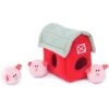 ZippyPaws Zippy Burrow Pig Barn Dog Toy