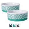 Bone Dry Paw Lattice Print Non-Skid Ceramic Dog & Cat Bowl Set 2 Bone Dry Paw Lattice Print Non-Skid Ceramic Dog & Cat Bowl Set -Blue Buffalo Shop 185453 MAIN. AC SS1800 V1579900724