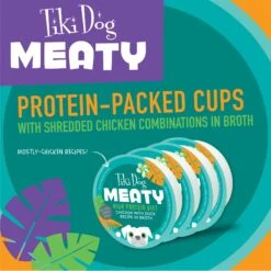 Tiki Dog Meaty High Protein Diet Chicken With Duck Recipe In Broth Grain-Free Wet Dog Food, 3-oz Cup, Case Of 4 11 Tiki Dog Meaty High Protein Diet Chicken With Duck Recipe In Broth Grain-Free Wet Dog Food, 3-oz Cup, Case Of 4 -Blue Buffalo Shop 186347 PT2. AC SS1800 V1576623791