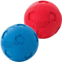 Nerf Dog Soccer Squeak Ball Dog Toy, 2.5-in, 2 Count 5 Nerf Dog Soccer Squeak Ball Dog Toy, 2.5-in, 2 Count -Blue Buffalo Shop 187149 PT1. AC SS1800 V1564780945