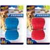 Nerf Dog Feeder Tire Dog Toy, Blue/Red, 2 Count -Blue Buffalo Shop 187229 MAIN. AC SS1800 V1564781245
