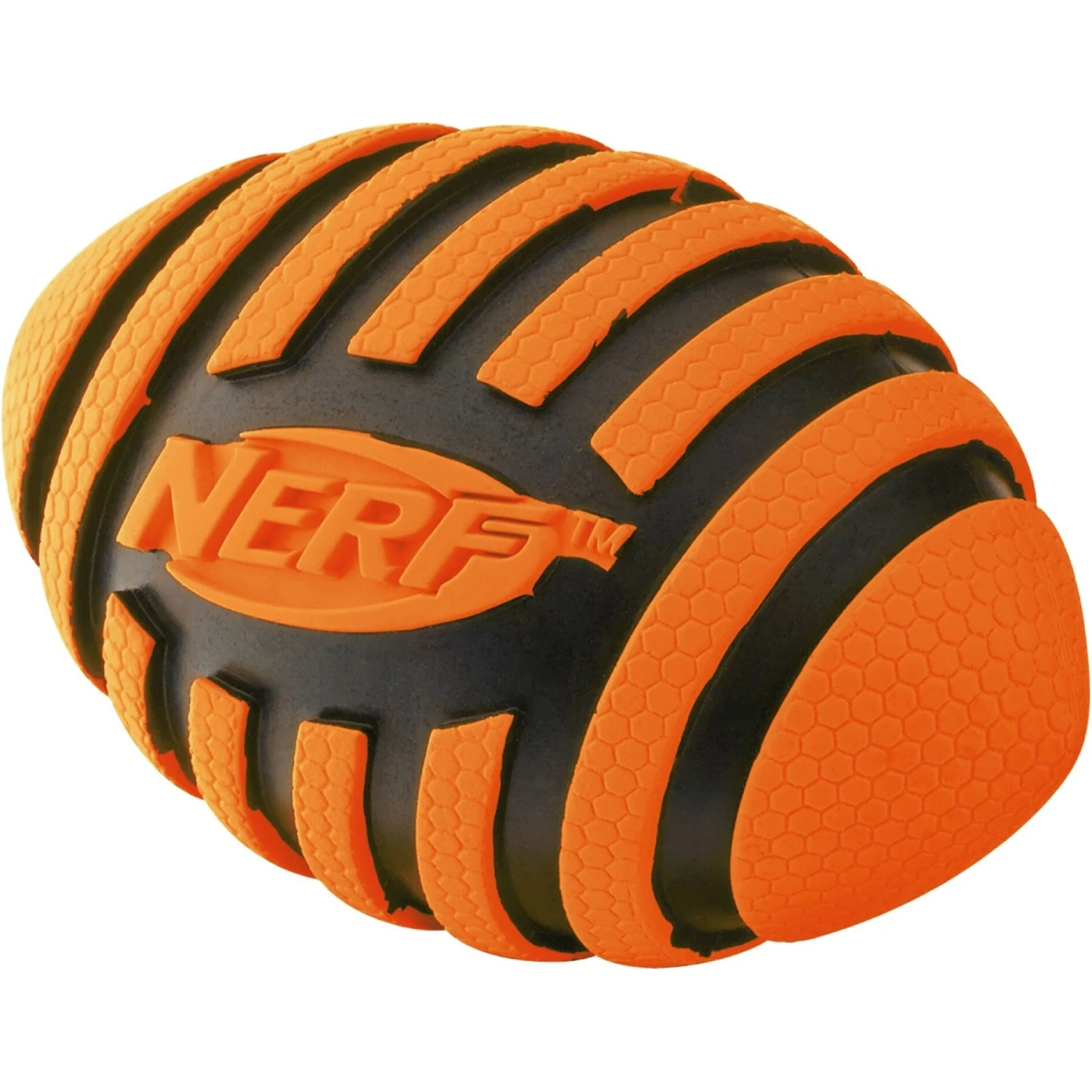 Nerf Dog Squeaker Spiral Football Dog Toy 4 Nerf Dog Squeaker Spiral Football Dog Toy - Image 2