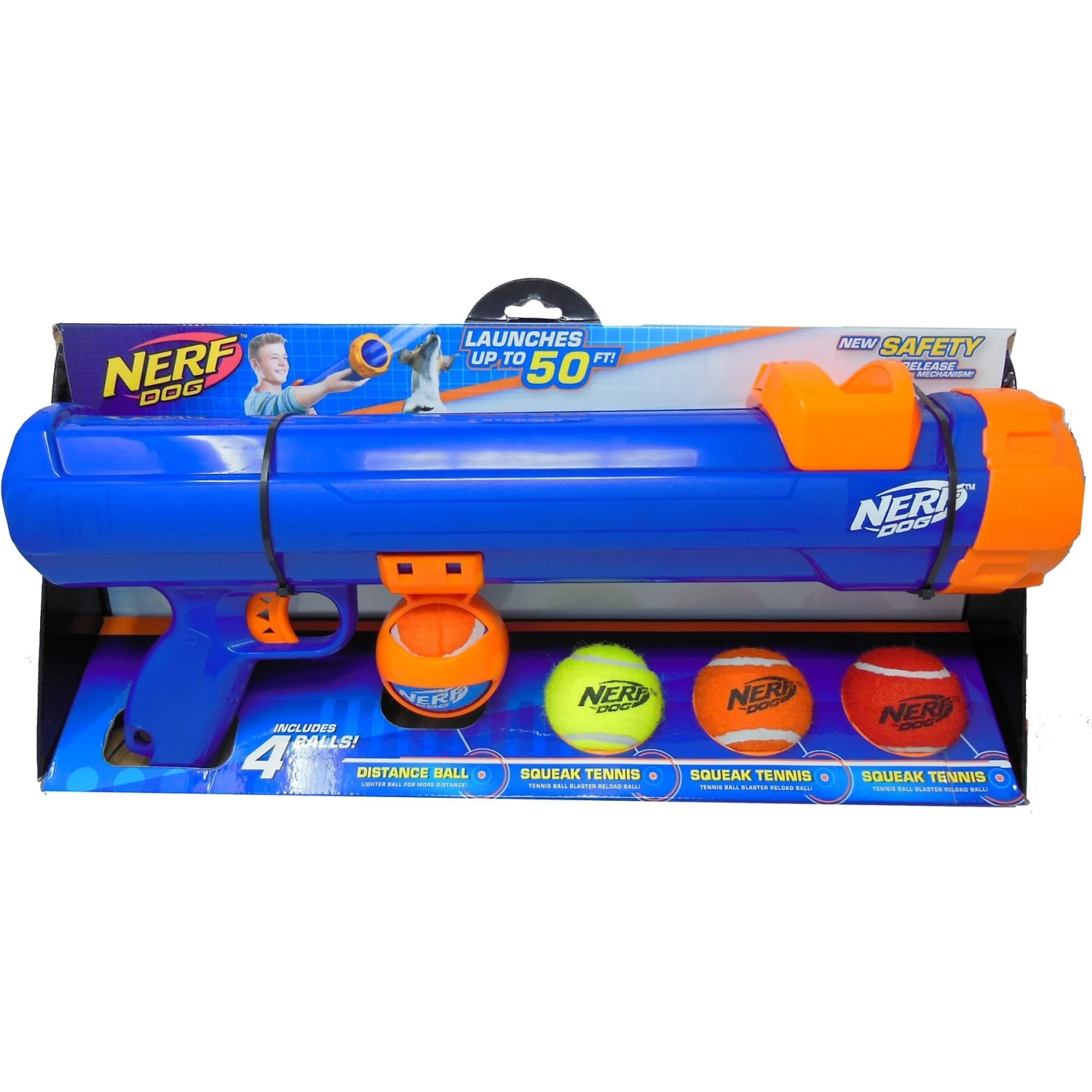 Nerf Dog Blaster With Tennis Balls Dog Toy Kit, 20-in 3 Nerf Dog Blaster With Tennis Balls Dog Toy Kit, 20-in