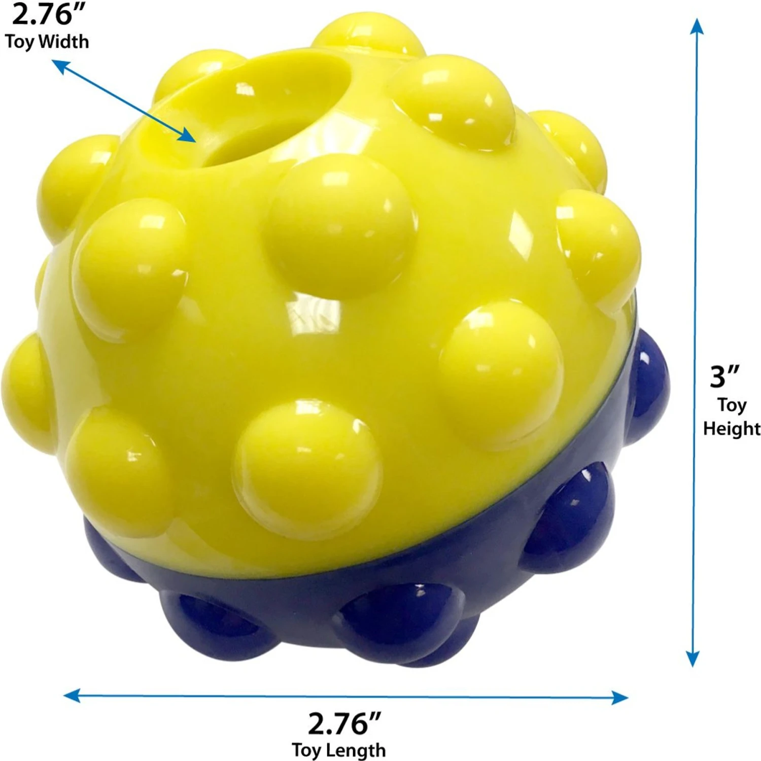 FouFIT Mini Bumper Treat Dispensing Ball Dog Toy 4 FouFIT Mini Bumper Treat Dispensing Ball Dog Toy - Image 2