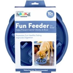 Outward Hound Fun Feeder Slow Feeder Dog Bowl -Blue Buffalo Shop 190604 PT8. AC SS1800 V1595524558