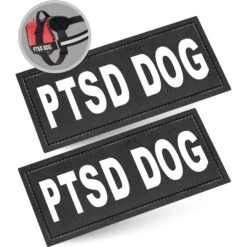 Industrial Puppy PTSD Dog Harness Patches, 2 Count
