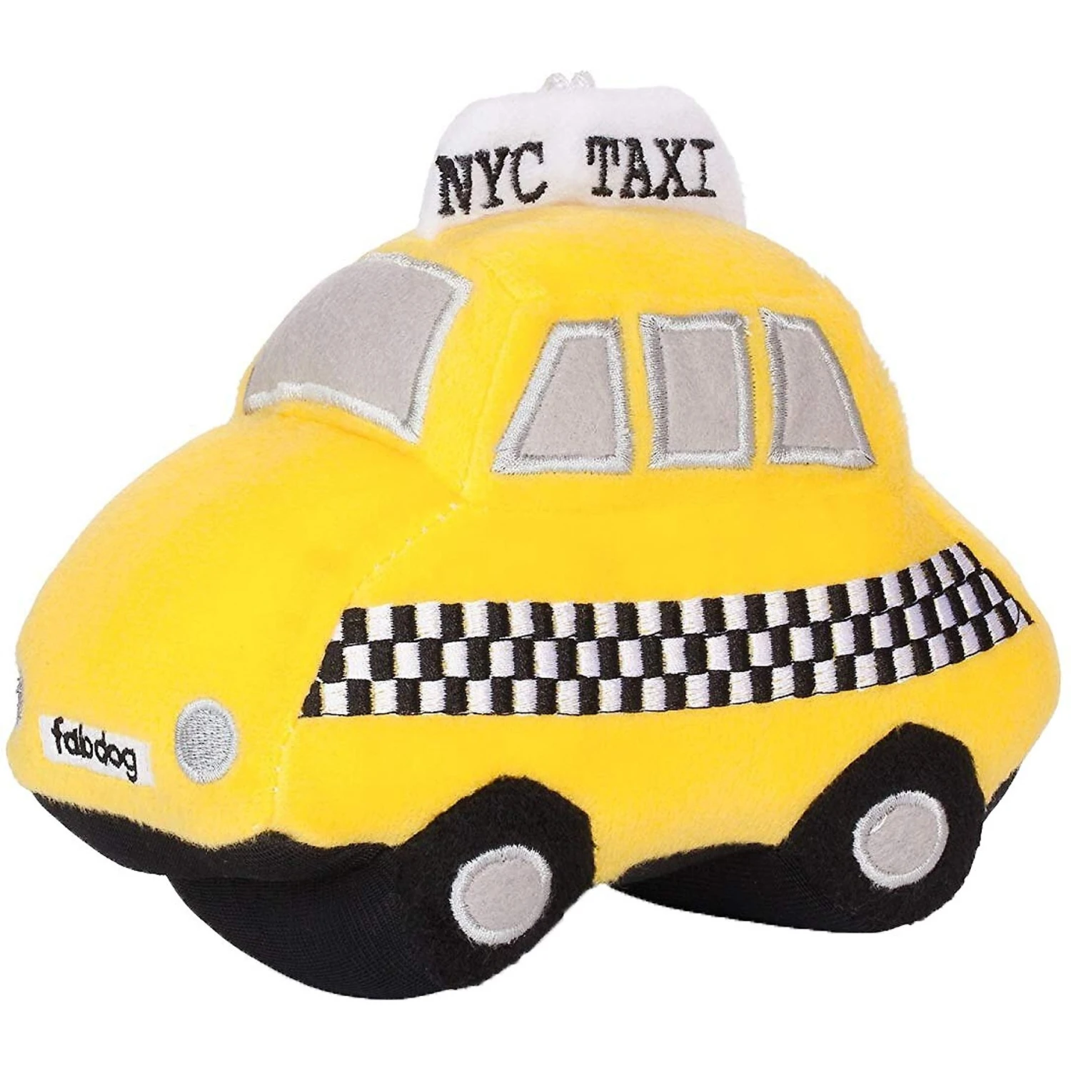 Fab Dog Taxi Squeaky Plush Dog Toy 3 Fab Dog Taxi Squeaky Plush Dog Toy