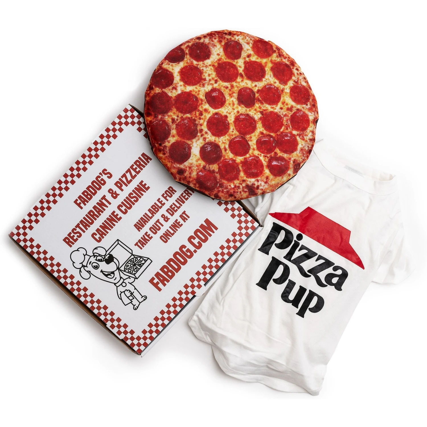 Fab Dog Box Of Pizzas Squeaky Stuffing-Free Plush Dog Toy 8 Fab Dog Box Of Pizzas Squeaky Stuffing-Free Plush Dog Toy - Image 6