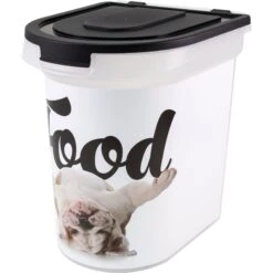 Paw Prints Bulldog Pet Food Storage Container, 26-lb -Blue Buffalo Shop 206532 PT4. AC SS1800 V1571924351