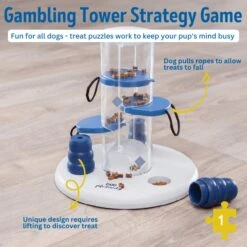 TRIXIE Gambling Tower Activity Strategy Game Dog Toy -Blue Buffalo Shop 207411 PT3. AC SS1800 V1686339285