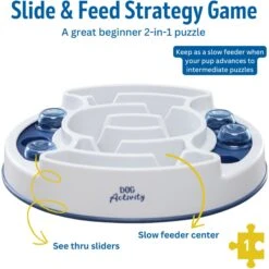 TRIXIE Slide & Feed Activity Strategy Game Dog Toy -Blue Buffalo Shop 207415 PT2. AC SS1800 V1686328988