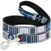Buckle-Down Star Wars R2-D2 Polyester Dog Leash -Blue Buffalo Shop 208321 MAIN. AC SS1800 V1627486869