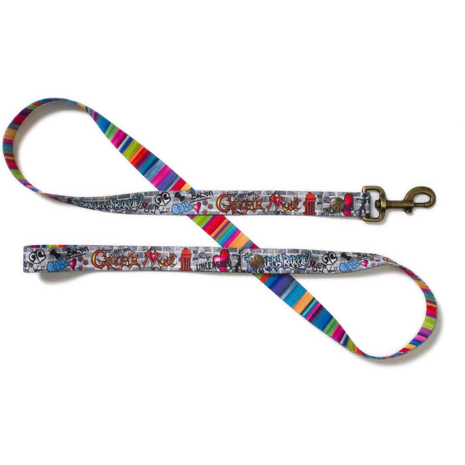 Merry Jane & Thor GangstaMutt Snarls Barkley Polyester Dog Leash 3 Merry Jane & Thor GangstaMutt Snarls Barkley Polyester Dog Leash