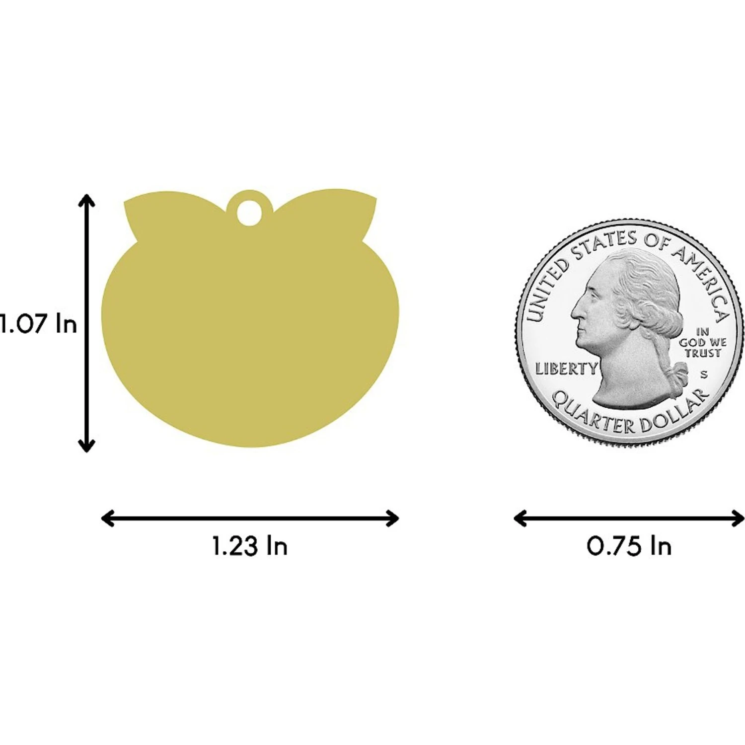 Two Tails Pet Company Cutie With A Booty Personalized Dog & Cat ID Tag 6 Two Tails Pet Company Cutie With A Booty Personalized Dog & Cat ID Tag - Image 4