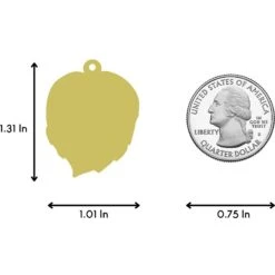 Two Tails Pet Company Monstera Leaf Personalized Dog & Cat ID Tag -Blue Buffalo Shop 211593 PT4. AC SS1800 V1617686517