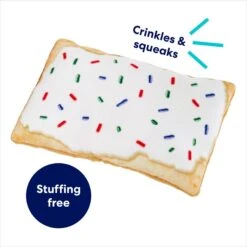 Frisco Frosted Pastry Stuffing-Free Flat Plush Squeaky Dog Toy 10 Frisco Frosted Pastry Stuffing-Free Flat Plush Squeaky Dog Toy -Blue Buffalo Shop 213812 PT2. AC SS1800 V1686580151