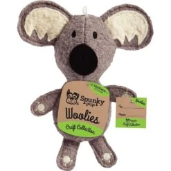 Spunky Pup Woolies Craft Collection Koala Squeaky Plush Dog Toy