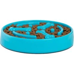 Frisco Bone Shaped Ridges Slow Feed Bowl -Blue Buffalo Shop 216041 PT3. AC SS1800 V1591020674