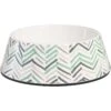 Frisco Chevron Brushed Melamine Bowl -Blue Buffalo Shop 216059 MAIN. AC SS1800 V1591020991