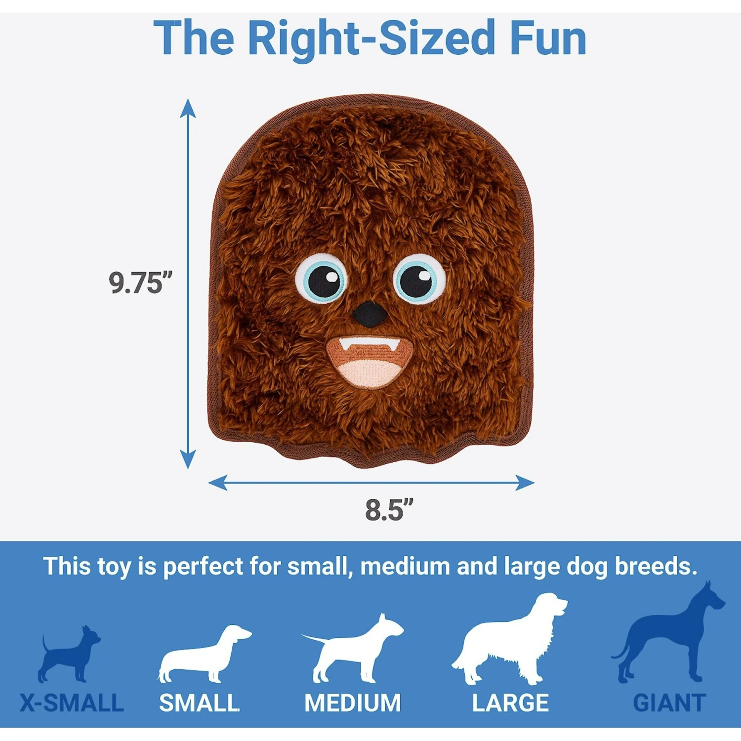 STAR WARS CHEWBACCA Flat Plush Squeaky Dog Toy 4 STAR WARS CHEWBACCA Flat Plush Squeaky Dog Toy - Image 2