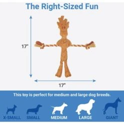 Marvel 's Groot Plush With Rope Squeaky Dog Toy -Blue Buffalo Shop 220722 PT1. AC SS1800 V1623766993