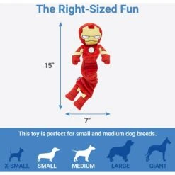 Marvel 's Ironman Bungee Plush Squeaky Dog Toy 6 Marvel 's Ironman Bungee Plush Squeaky Dog Toy -Blue Buffalo Shop 220732 PT1. AC SS1800 V1615259794